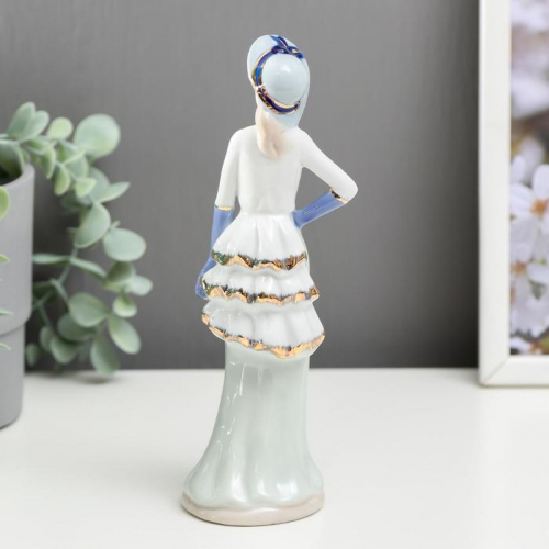 Сувенир керамика под фарфор девушка модель 21,5*6,5*6 см
