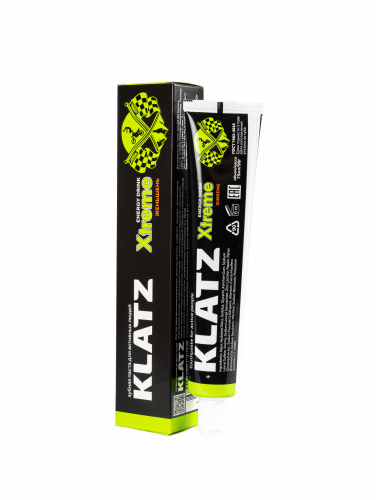 КЛАЦ Зубная паста для активных людей KLATZ X-treme Energy drink Женьшень 75мл