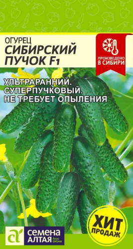 Огурец Сибирский Пучок F1/Сем Алт/цп 5 шт.