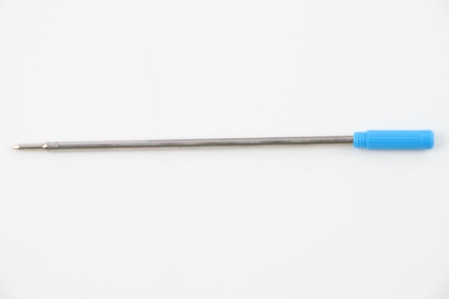 Стержень металл 105мм 0,7мм синий д/ручек с поворот.мех