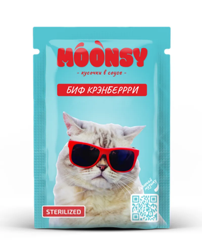 MOONSY Пауч для кошек в соусе стерилизованных 