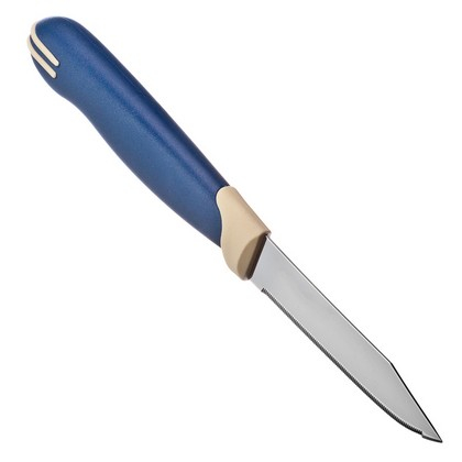 Нож кухонный с зубцами 8см, блистер, цена за 2шт., 23528/213, Tramontina Multicolor