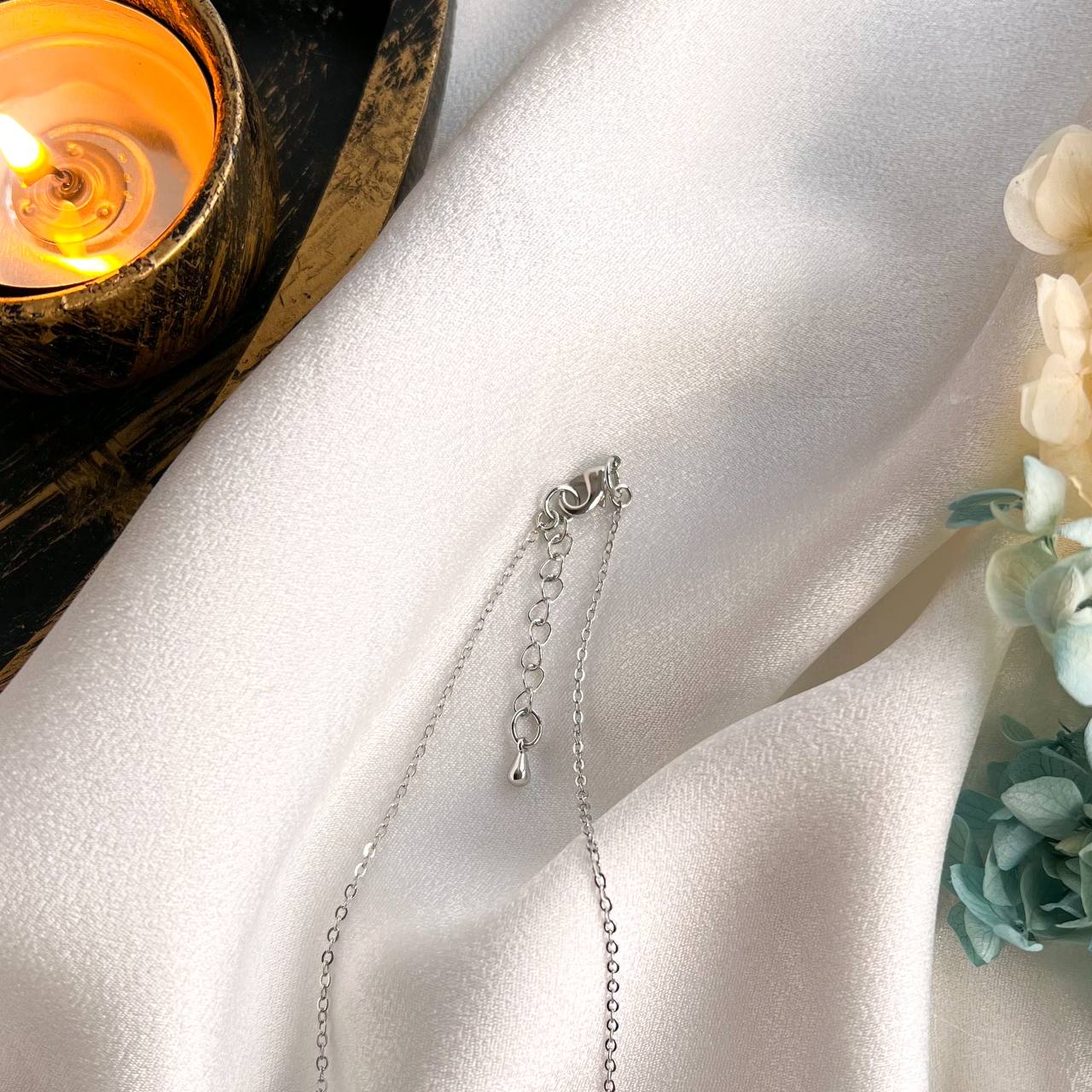 Радуга Самоцветов Кулон на цепочке из Аквамарина