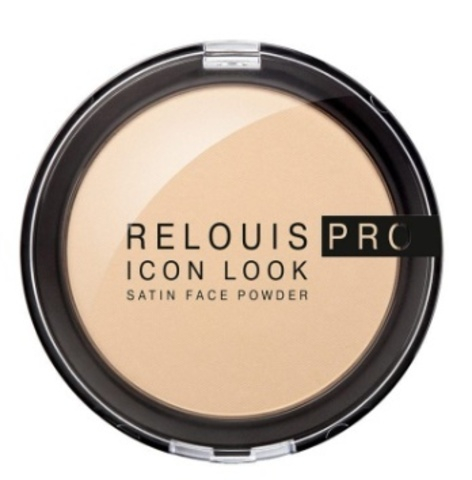 RELOUIS Пудра компактная PRO IconLookSatinFacePowder т.01 натур.бежевый РБ765-18