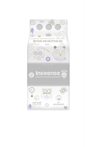 Пеленки одноразовые Inseense 60х90 (12 шт)