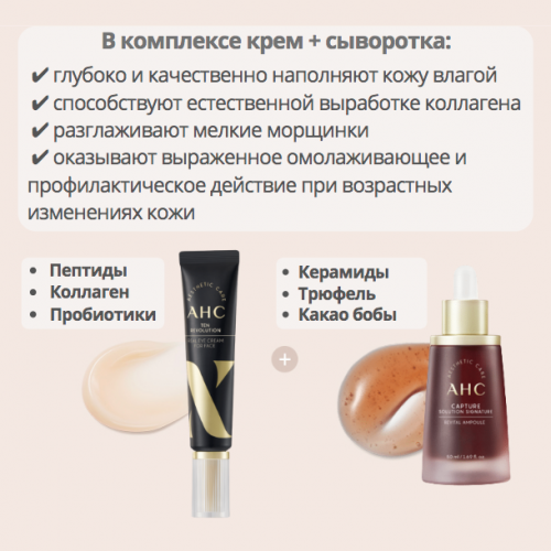 Сыворотка антивозрастная с коллагеном AHC Capture Solution Signature Revital Ampoule