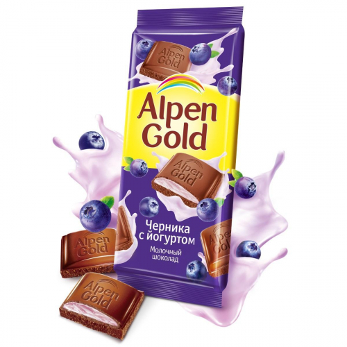 Alpen Gold шоколад черника с йогуртом