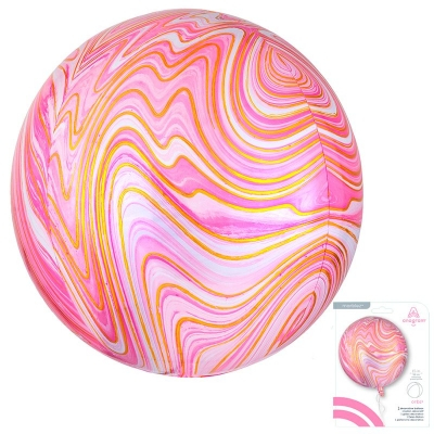 Сфера 3D Розовый Мрамор в упаковке / Pink Marblez Orbz