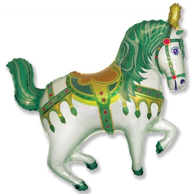 Нарядная лошадь (зеленая)