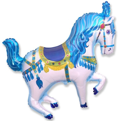 Цирковая лошадь (синий)