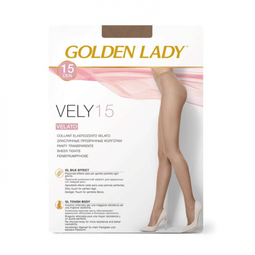 Колготки женские Golden Lady Vely, 15 den, размер 5, цвет playa