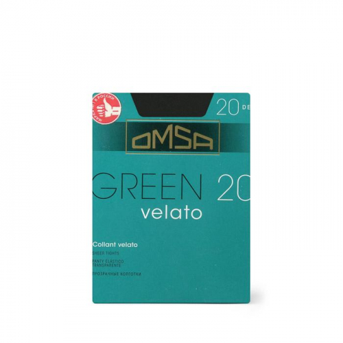 Колготки женские Omsa Green, 20 den, размер 3, цвет nero