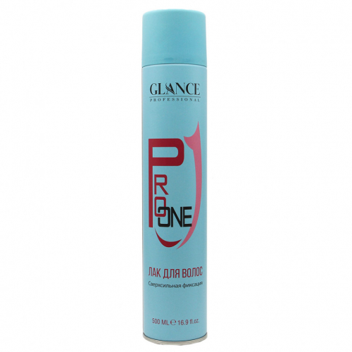 Лак для волос Glance Professional Pro One Сверхсильная фиксация 500 ml