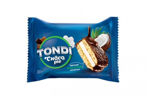 «Tondi», choco Pie кокосовый (коробка 2,13 кг)