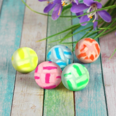 Мяч каучуковый Трещины, 2,5 см, цвета МИКС