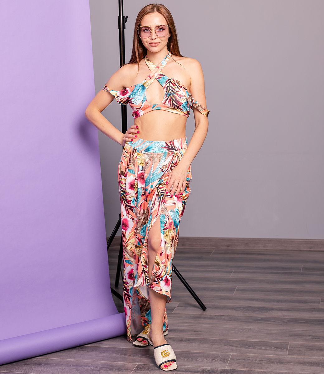 Костюм #КТ969, белый