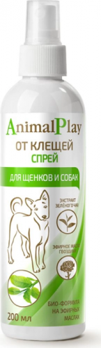 Animal Play БиоСпрей для ухода за шерстью и отпугивания насекомых для собак 200 мл
