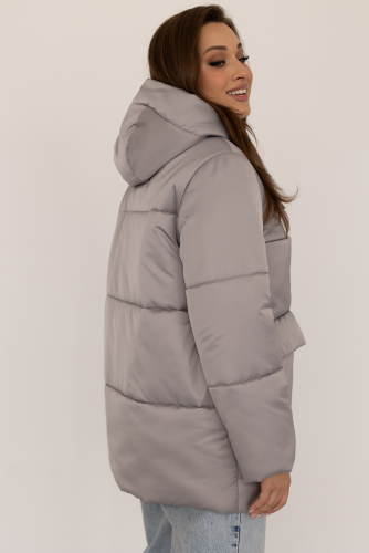 Куртка женская зимняя 24808 (серый опал)