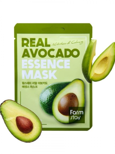 Farm Stay /Тканевая маска с экстрактом авокадо. Real Avocado Essence Mask. 10 шт.