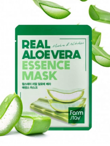 Farm Stay /Тканевая маска для лица с алоэ вера Real AloeVera Essence Mask.10 шт.