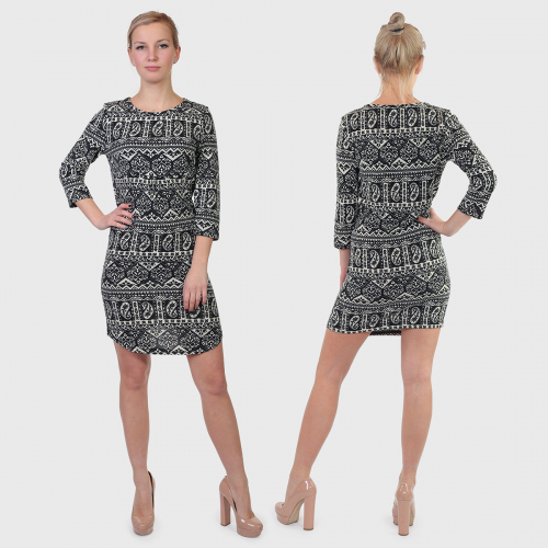 Ого-го! Дизайнерское платье KRUEBECK. Сыграй на контрастах: укороченный рукав, удлиненный подол №2126 ОСТАТКИ СЛАДКИ!!!!