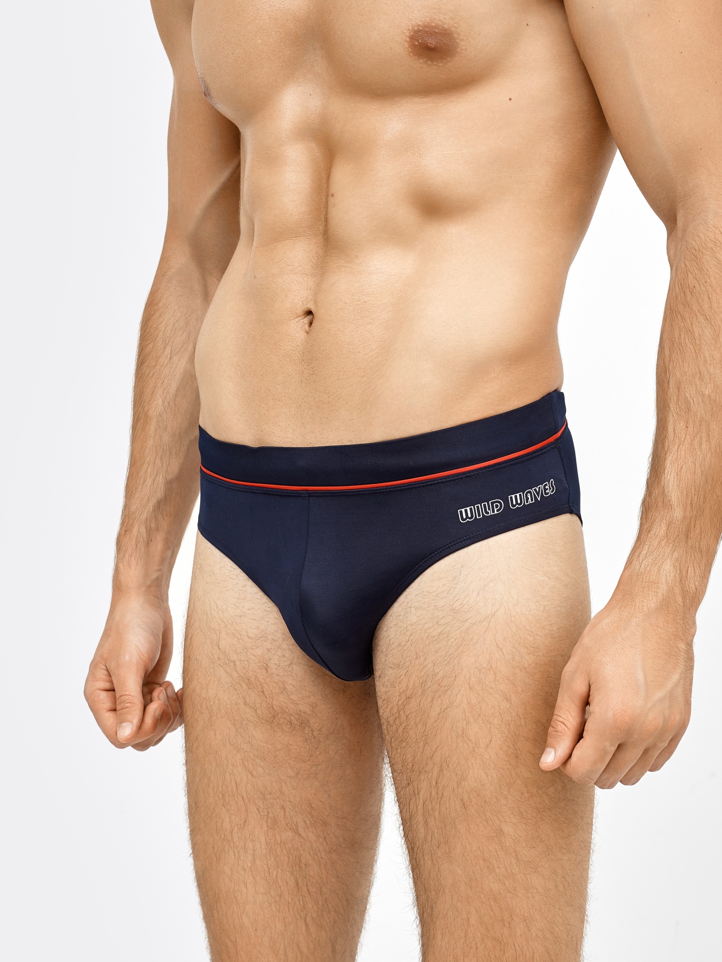 Мужские трусы-плавки для купания в темно-синем цвете. MF