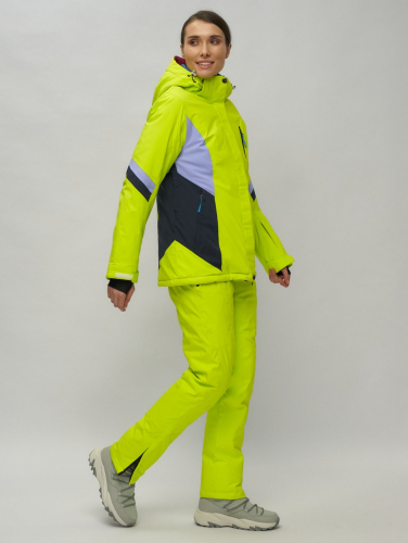 Горнолыжный костюм женский салатового цвета 02201Sl