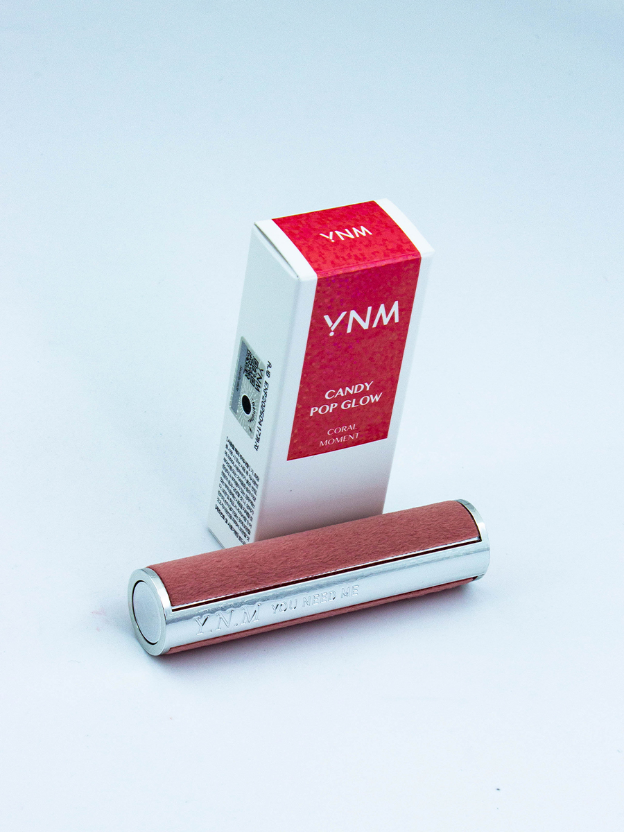 YOU NEED ME - БАЛЬЗАМ ДЛЯ ГУБ УВЛАЖНЯЮЩИЙ CANDY POP GLOW MELTING BALM CORAL MOMENT, 3 МЛ