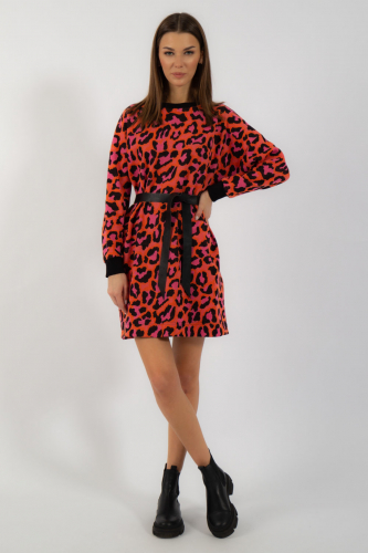 Платье Kivviwear 4066/12 оранжево-розовый