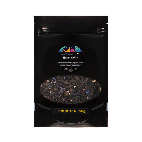 K5 Чай черный ароматизированный «Дары тайги»