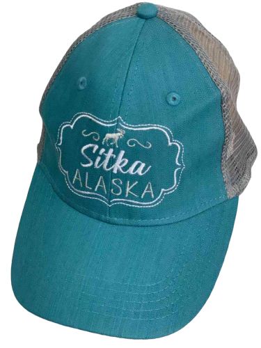 Бирюзовая кепка с сеткой Sitka Alaska №6326
