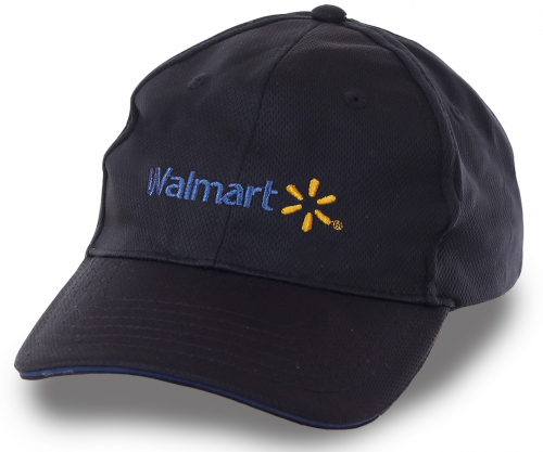 Синяя бейсболка с логотипом торгового гиганта Walmart №8629 ОСТАТКИ СЛАДКИ!!!!