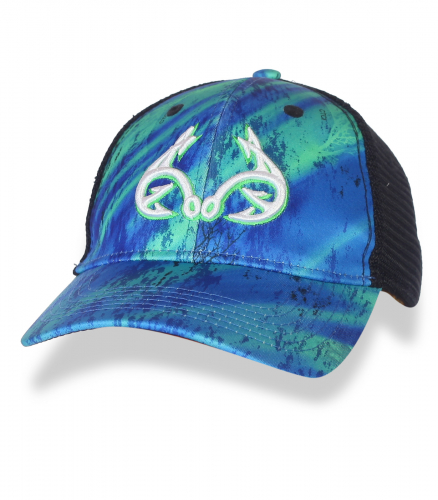 Яркая бейсболка с эмблемой бренда Realtree. Широкий козырек защищает не только глаза, но и всё лицо №20058*