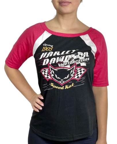 Брендовая женская футболка Harley-Davidson №1160