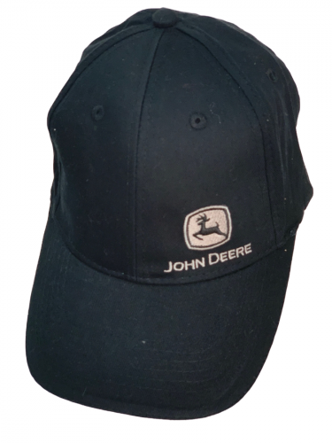 Бейсболка John Deere черного цвета с вышивкой  №5908