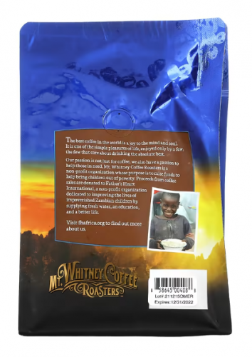 Mt. Whitney Coffee Roasters, органический кофе в зернах, вкус крепкого эспрессо, 340 г (12 унций)