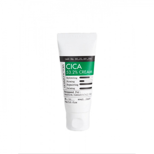 АКЦИЯ 698р. 733р.  Крем для лица с экстрактом центеллы азиатской Derma Factory Cica 53.2% Cream 30мл