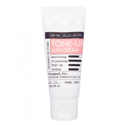 АКЦИЯ 330р. 498р.  Тонизирующий солнцезащитный крем для лица Derma Factory Inorganic Tone-up Sun Cream 30мл
