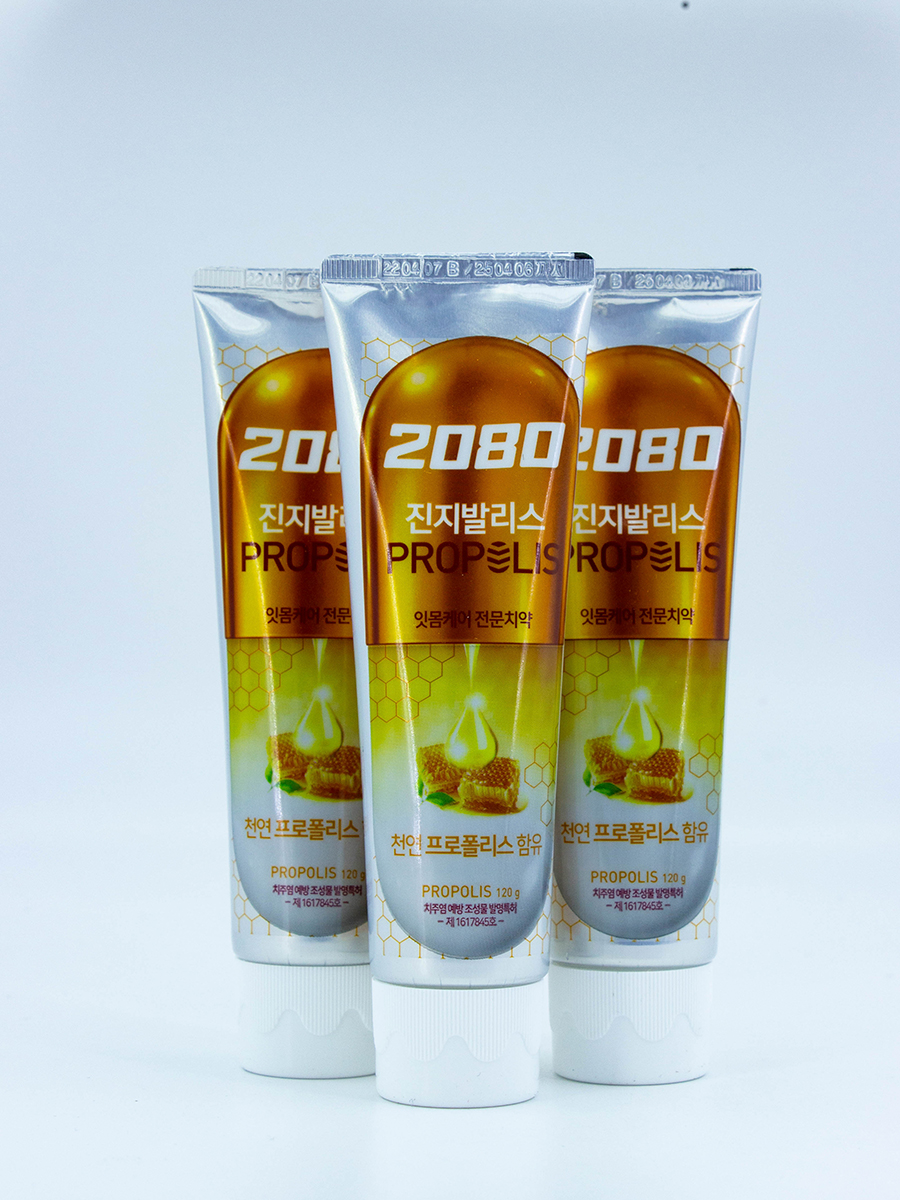 DEN - ЗУБНАЯ ПАСТА СО ВКУСОМ МЕДА PROPOLIS TOOTHPASTE, 3 ШТ. * 120 Г.
