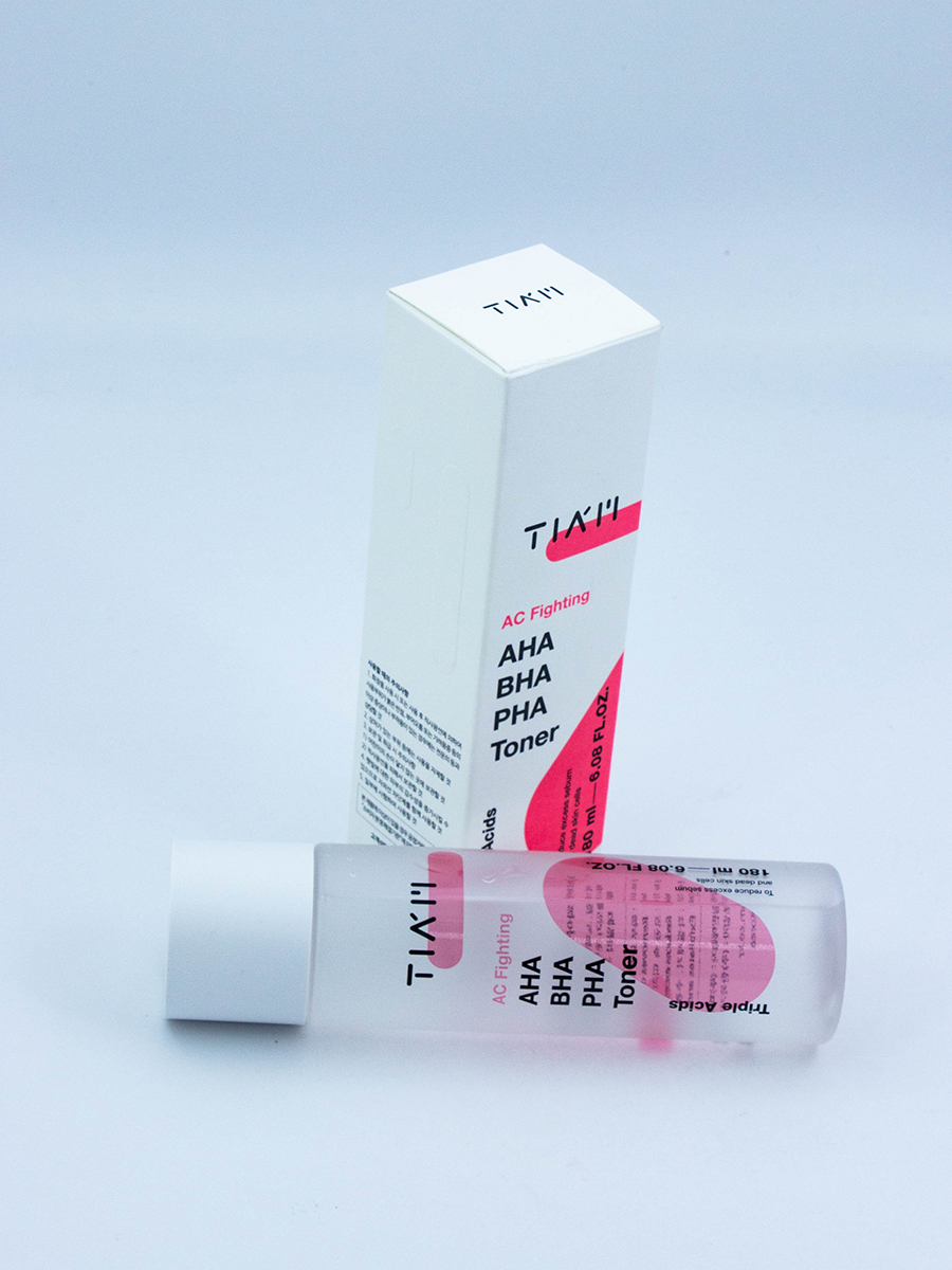 TIAM - ТОНЕР ДЛЯ ЛИЦА ОЧИЩАЮЩИЙ AC FIGHTING AHA BHA PHA TONER, 180 МЛ.