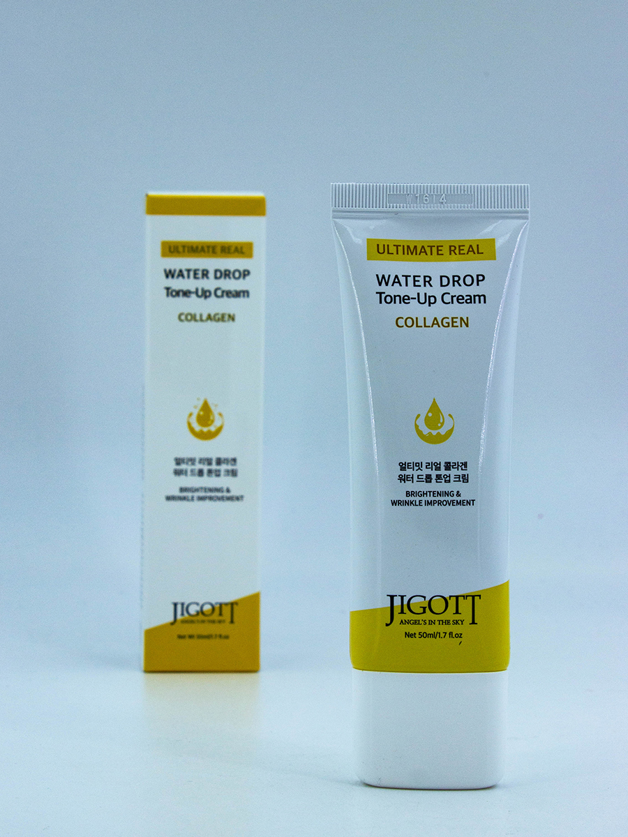 JIGOTT - КРЕМ ДЛЯ ЛИЦА С КОЛЛАГЕНОМ ULTIMATE REAL WATER DROP TONE-UP CREAM COLLAGEN, 50 ML
