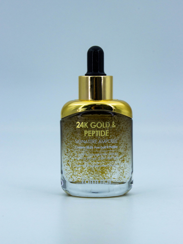 FARMSTAY - СЫВОРОТКА ДЛЯ ЛИЦА С ЗОЛОТОМ И ПЕПТИДАМИ 24K GOLD &PEPTIDE SIGNATURE AMPOULE, 35 МЛ.