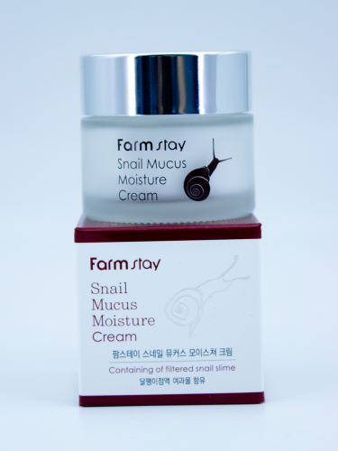 FARMSTAY - КРЕМ ДЛЯ ЛИЦА УВЛАЖНЯЮЩИЙ С ЭКСТРАКТОМ МУЦИНА УЛИТКИ SNAIL MUCUS MOISTURE CREAM, 50 ML