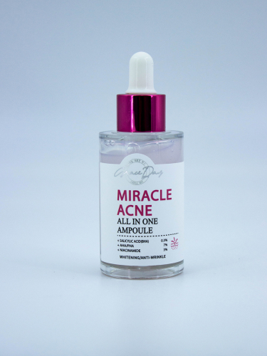 GRACE DAY - СЫВОРОТКА ДЛЯ ЛИЦА ДЛЯ ПРОБЛЕМНОЙ КОЖИ MIRACLE ACNE ALL IN ONE AMPOULE, 50 МЛ.