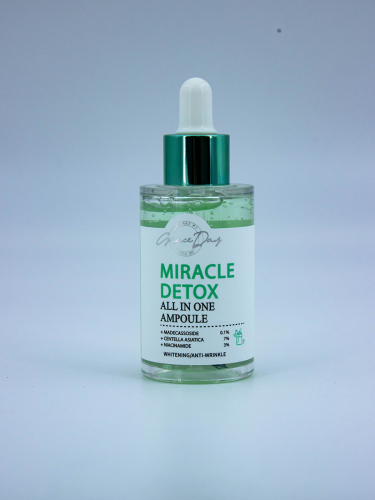 GRACE DAY - СЫВОРОТКА ДЛЯ ЛИЦА С ЭКСТРАКТОМ ЦЕНТЕЛЛЫ MIRACLE DETOX ALL IN ONE AMPOULE, 50 МЛ.