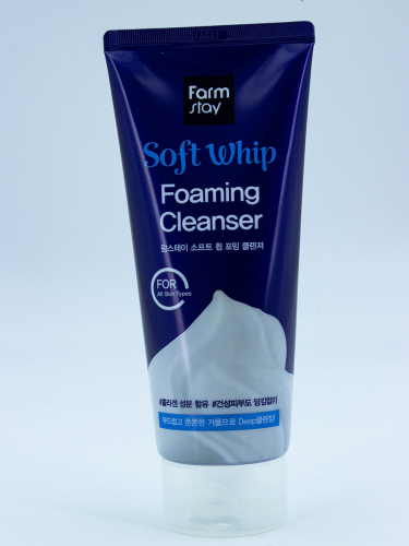 FARMSTAY - ПЕНКА ДЛЯ УМЫВАНИЯ SOFT WHIP FOAMING CLEANSER, 180 МЛ.