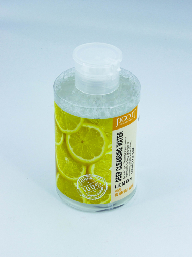 JIGOTT - ВОДА ОЧИЩАЮЩАЯ ДЛЯ ЛИЦА С ЭКСТРАКТОМ ЛИМОНА DEEP CLEANSING WATER LEMON, 530 ML