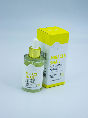 GRACE DAY - СЫВОРОТКА ДЛЯ ЛИЦА С МУЦИНОМ УЛИТКИ MIRACLE SNAIL ALL IN ONE AMPOULE, 50 МЛ.