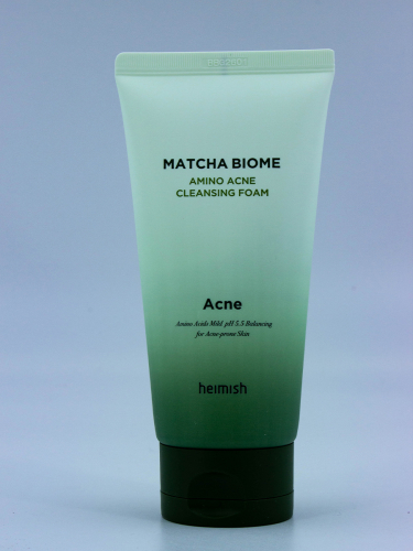 HEIMISH - ПЕНКА ДЛЯ УМЫВАНИЯ С АМИНОКИСЛОТАМИ И ЭКСТРАКТОМ ЧАЯ МАЧА MATCHA BIOME AMINO ACNE CLEANSING FOAM, 150 МЛ.