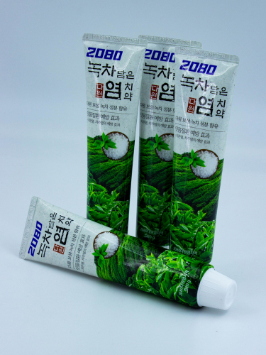 DEN - ЗУБНАЯ ПАСТА С МОРСКОЙ СОЛЬЮ И ЭКСТРАКТОМ ЗЕЛЕНОГО ЧАЯ SALT TOOTHPASTE GREEN TEA TOOTHPASTE, 4 ШТ. * 120 Г.